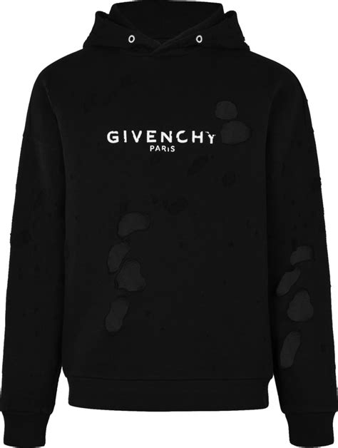 givenchy black sweatshirt womens|sweatshirt givenchy paris destroyed.